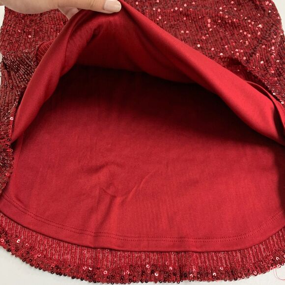 DKNY Tank Top Womens S Small Ruby Sequined Round Neck Sleeveless Keyhole Lined - Picture 9 of 13